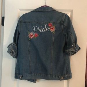David’s Bridal Bride Denim Jacket
